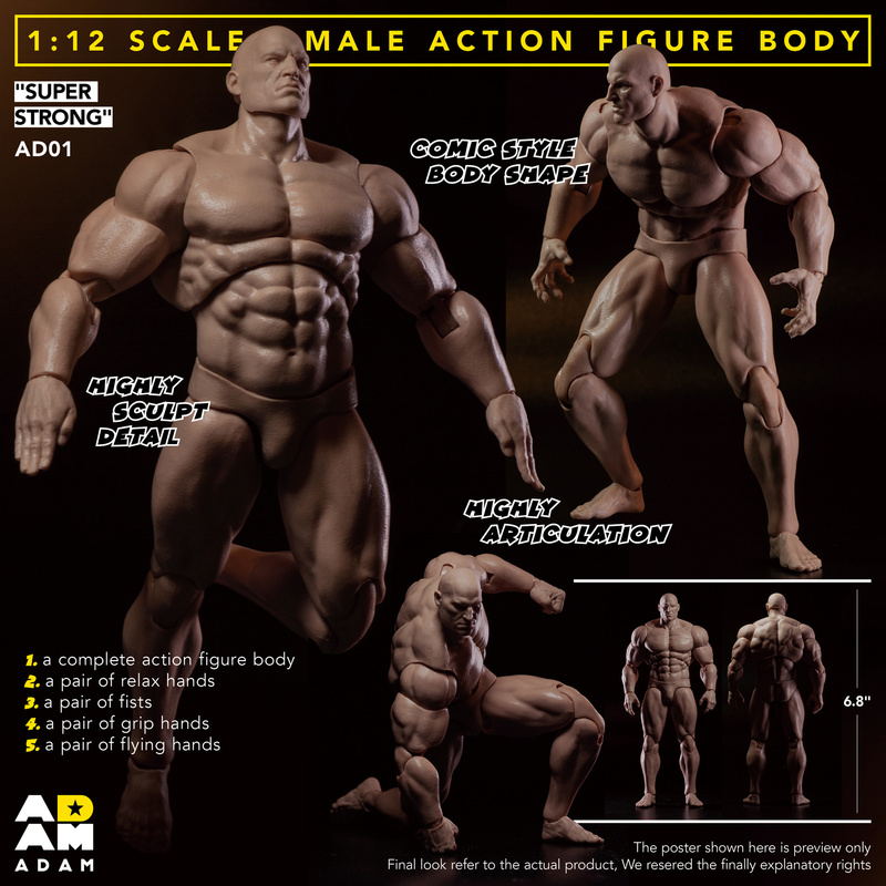 Model Kit Kshatriya - Muff Toys Adam 1/12 Male Strong