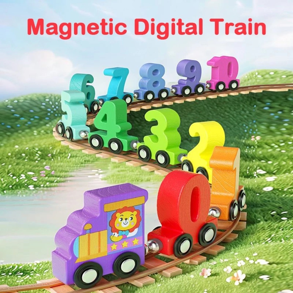 Model Kit Train - 1set 0-10 Number Digital Train Toys