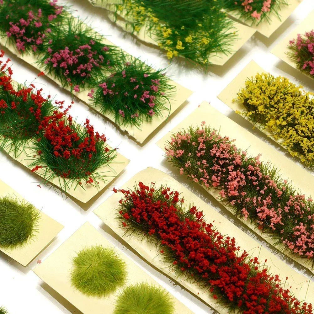 Model Kit Train - Simulation Miniature Flowers Grass Tufts Model