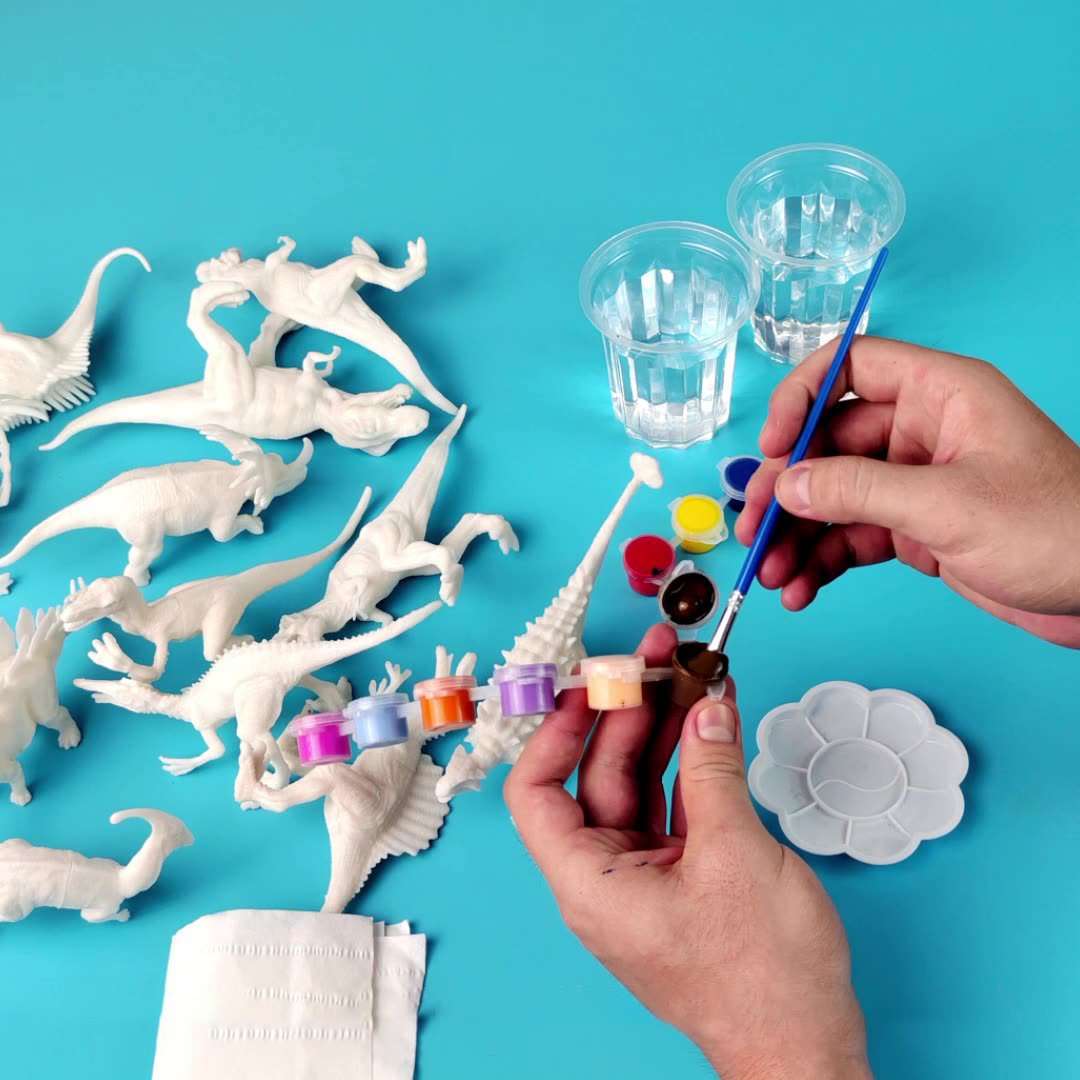 6pcs/8pcs, DIY Coloring Dinosa - Model Kit Dinosaur ulasan dan harga