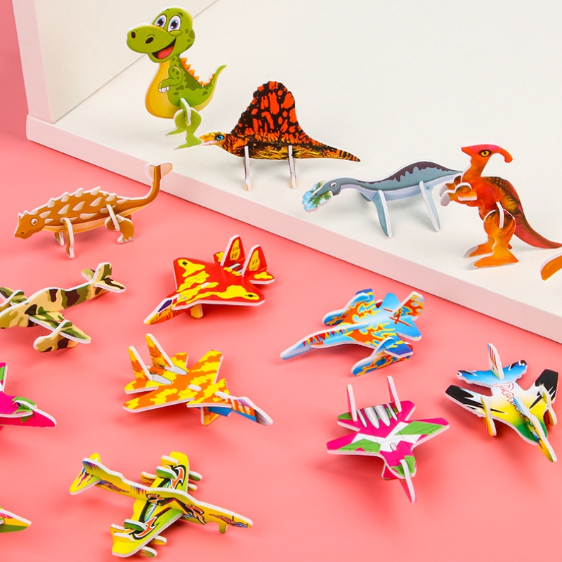 10pcs Creative Cute Paper Plan - Model Kit Dinosaur ulasan dan harga