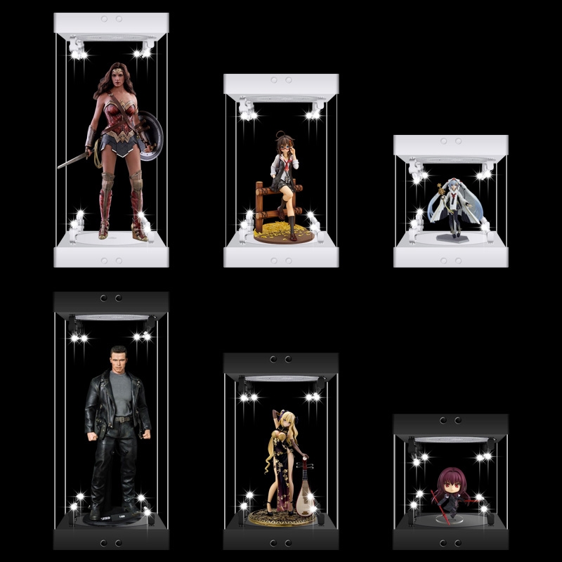 Assembling Rotating LED 12in F - Model Kit Display Case ulasan dan harga