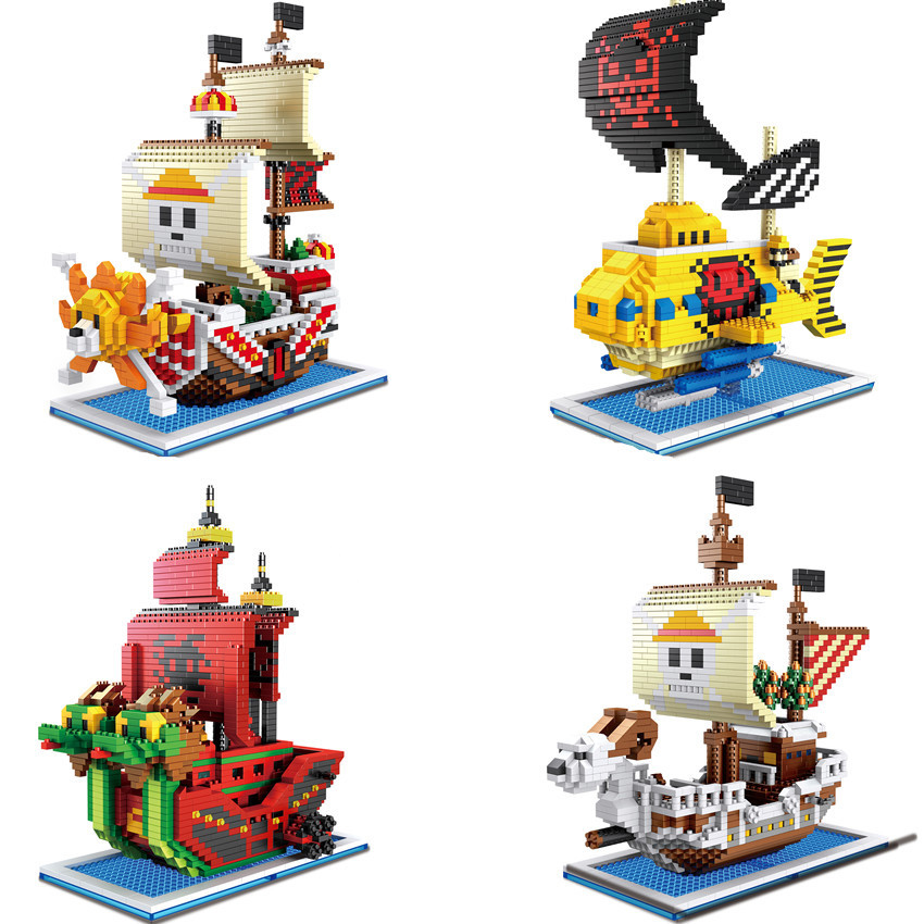 One Piece Pirate Ship Building - Model Kit Thousand Sunny ulasan dan harga