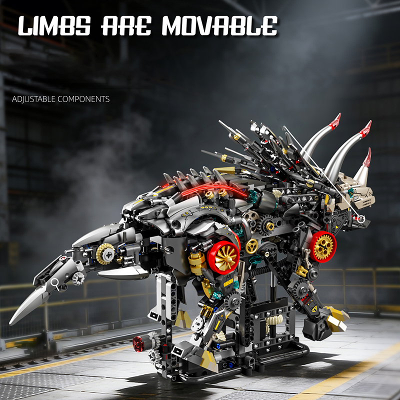 Mechanical Triceratops Buildin - Model Kit Dinosaur ulasan dan harga
