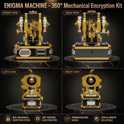 Enigma Machine Building Blocks - Model Kit Chemistry ulasan dan harga