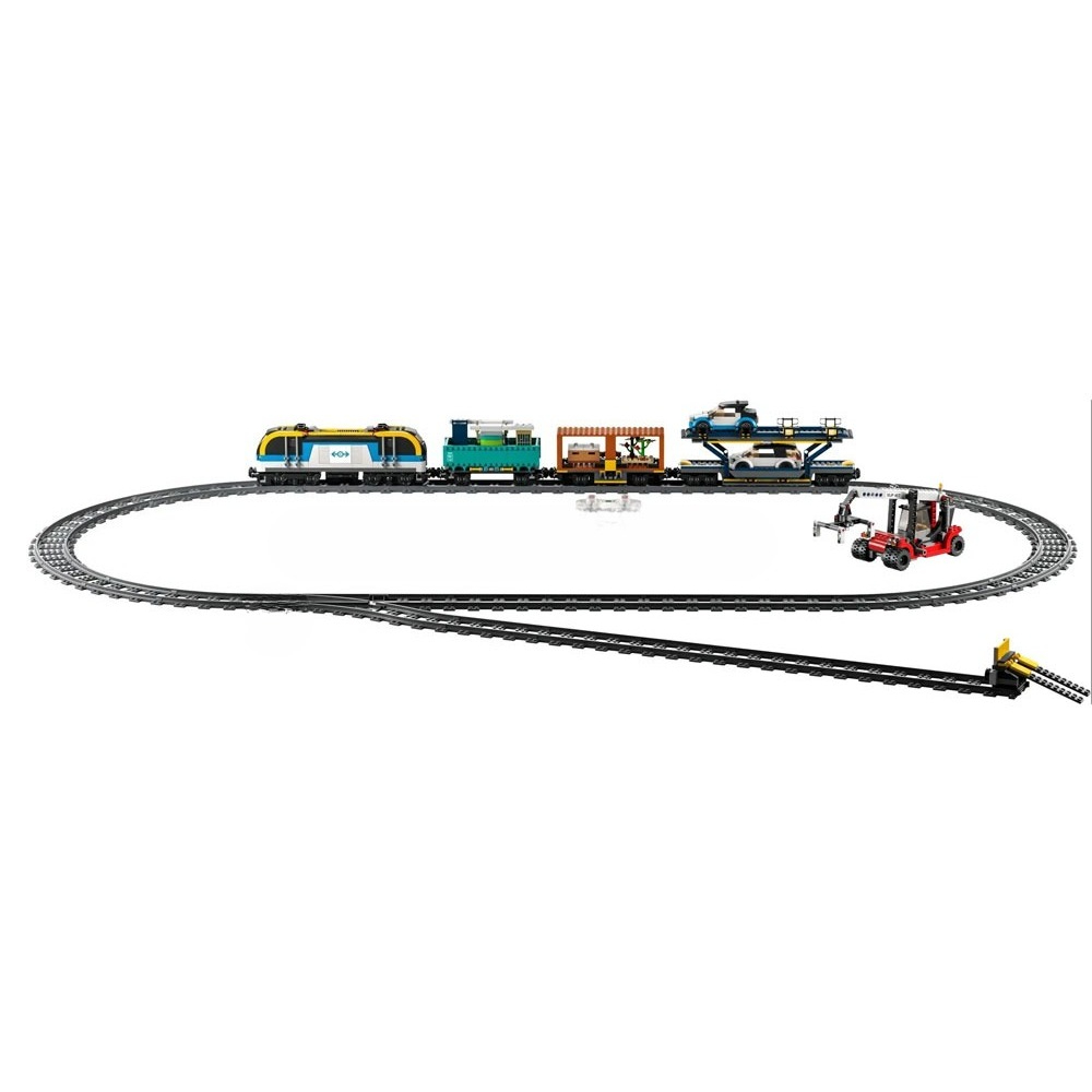 1153PCS City Freight Train Rai - Model Kit Train ulasan dan harga