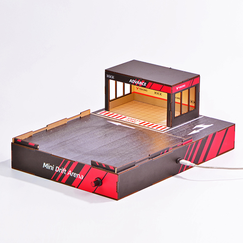 1:64 Scale DIY Drift Track Dio - Model Kit Simulator ulasan dan harga