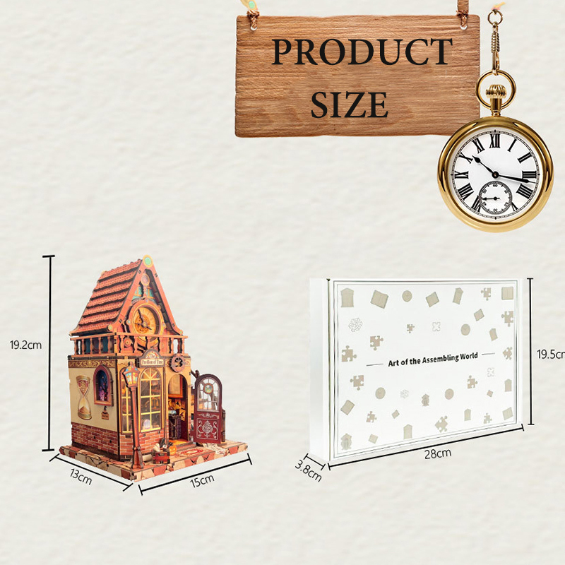 New Wooden Dollhouse Time Pavi - Model Kit Simulator ulasan dan harga