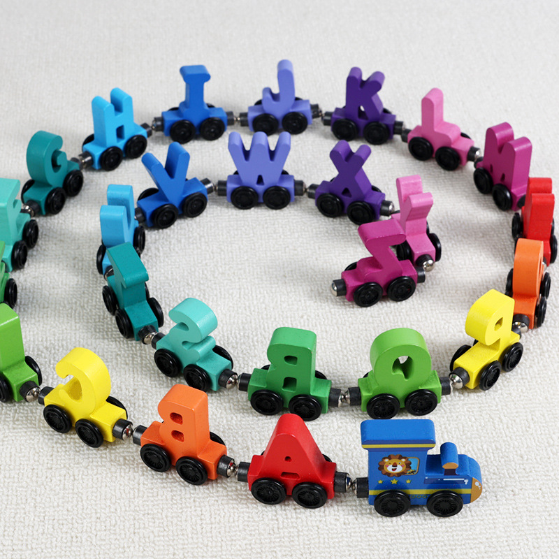 Children'S Wooden Magnetic Col - Model Kit Train ulasan dan harga