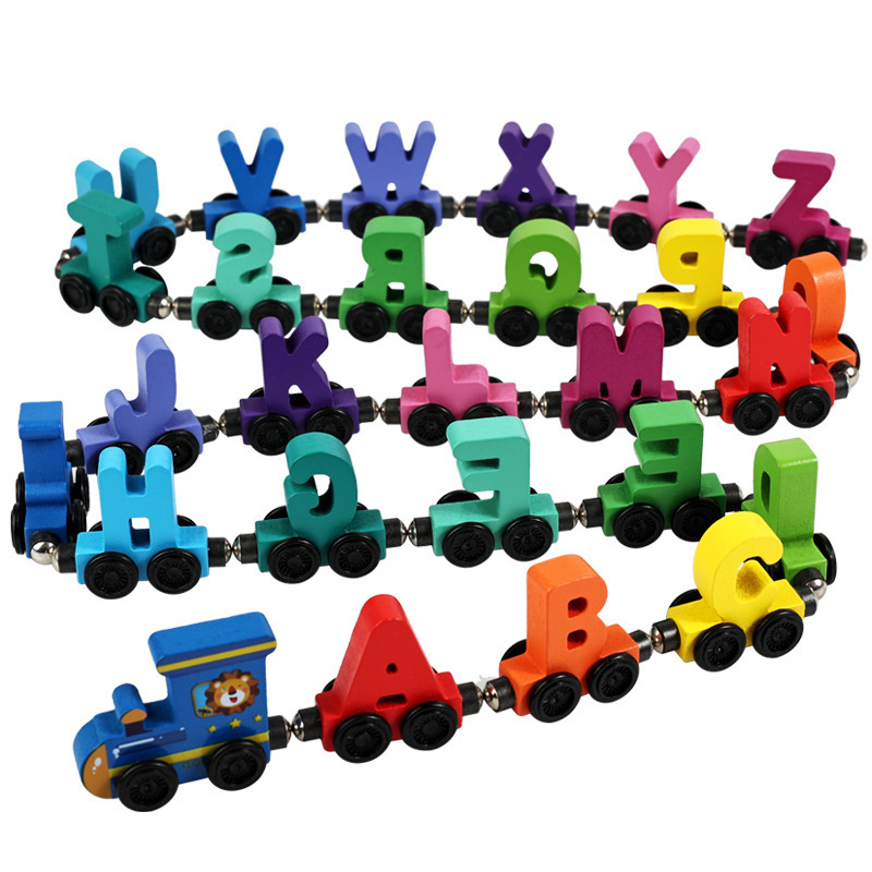 Children'S Wooden Magnetic Col - Model Kit Train ulasan dan harga