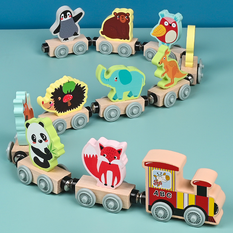 Magnetic Wooden Small Train To - Model Kit Train ulasan dan harga