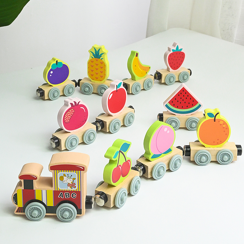 Magnetic Wooden Small Train To - Model Kit Train ulasan dan harga