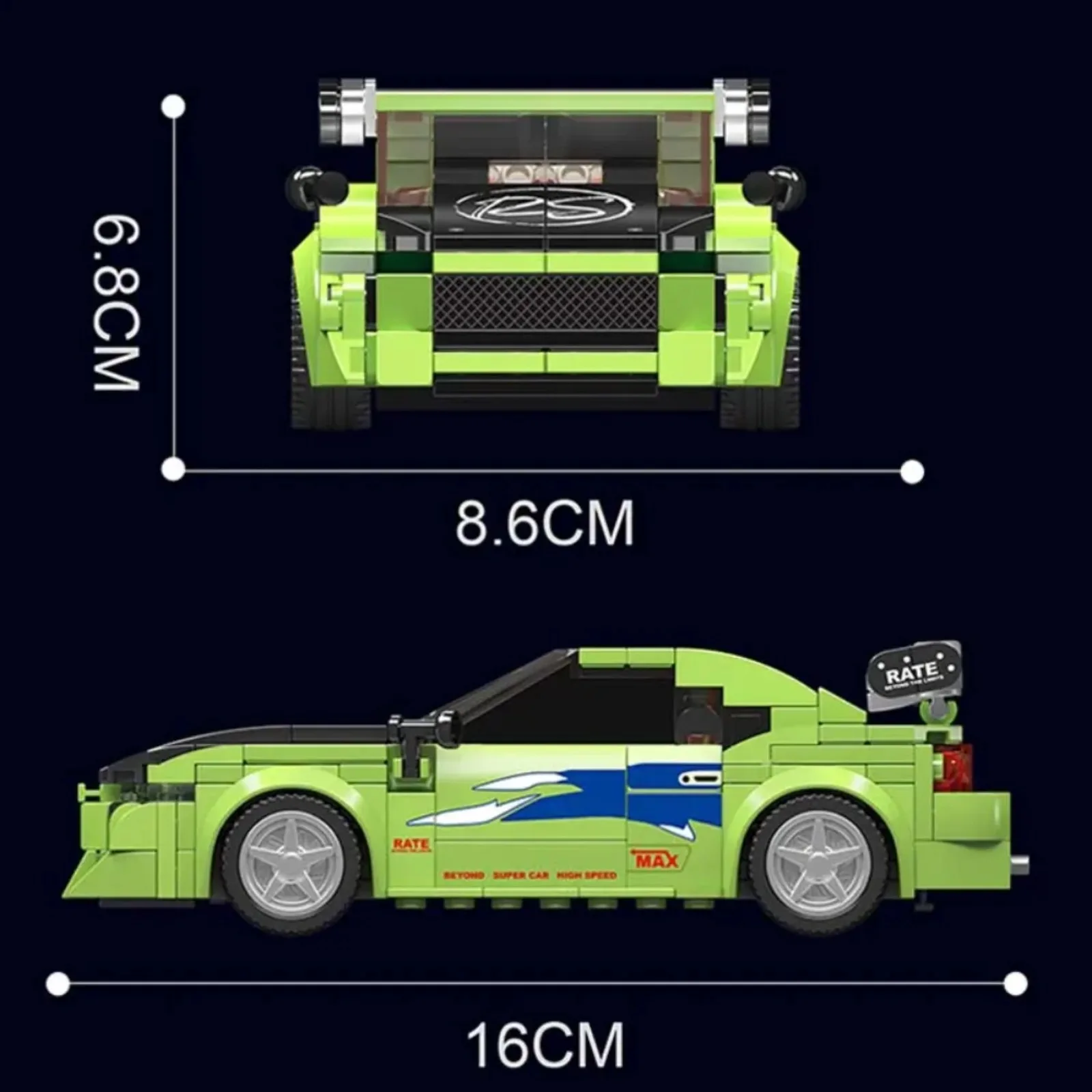 Mould King 27033 338PCS Racing - Model Kit Display Case ulasan dan harga