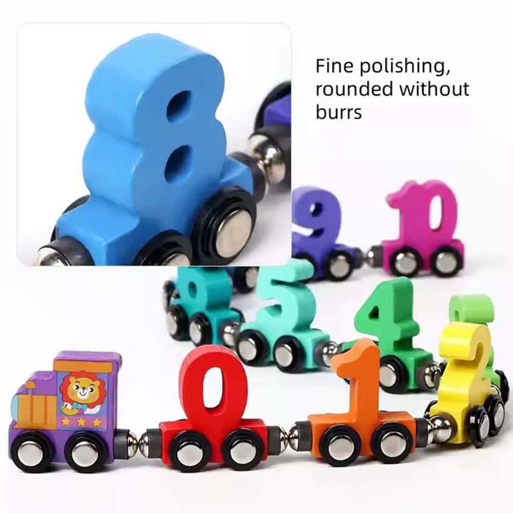 Wooden Magnetic Number Train B - Model Kit Train ulasan dan harga