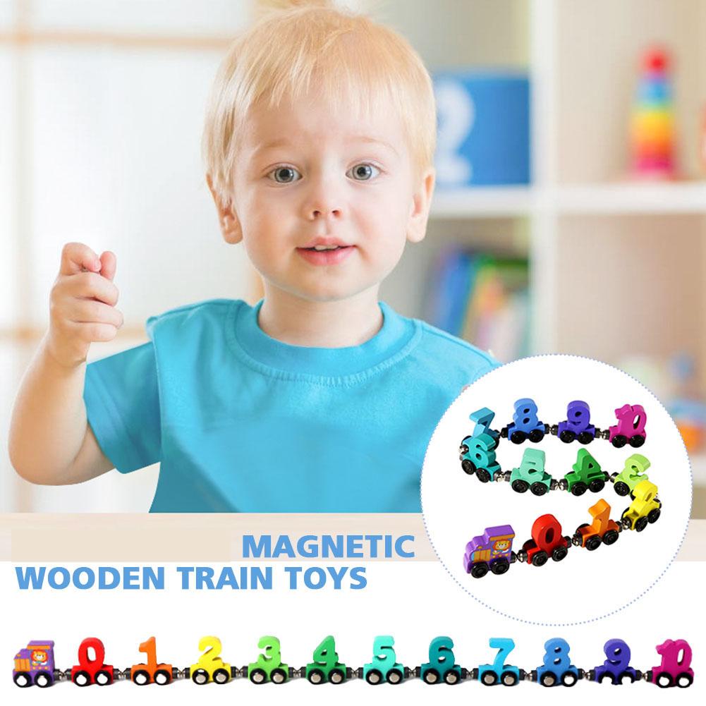 Wooden Magnetic Number Train B - Model Kit Train ulasan dan harga