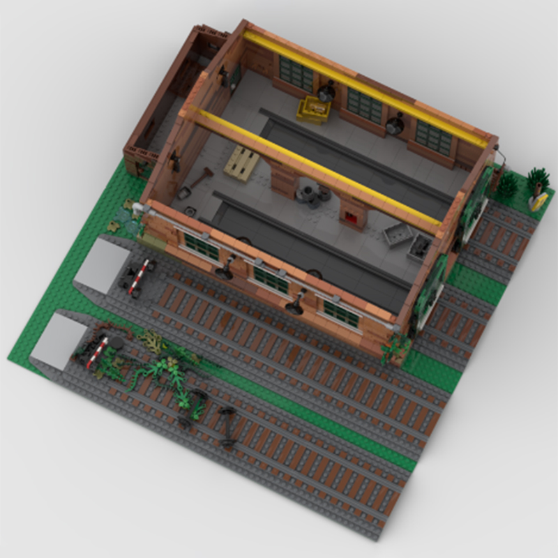 MOC Disused Train Shed Archite - Model Kit Train ulasan dan harga