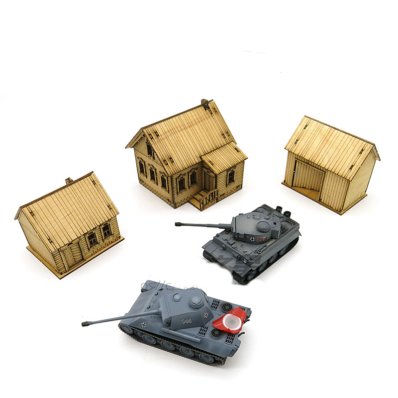 1/72 Wooden Assembly House Eur - Model Kit Simulator ulasan dan harga