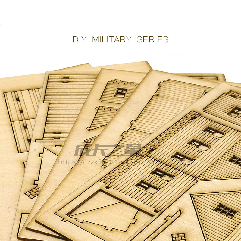1/72 Wooden Assembly House Eur - Model Kit Simulator ulasan dan harga