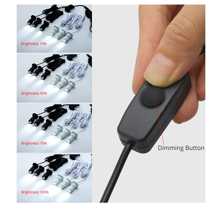 Dimmable USB 5V 1W LED Spot Li - Model Kit Display Case ulasan dan harga